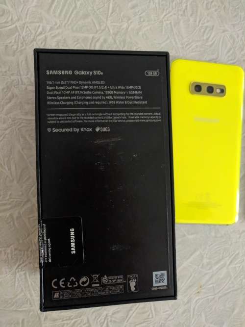 Samsung Galaxy S10e dual sim canary yellow A+ condition