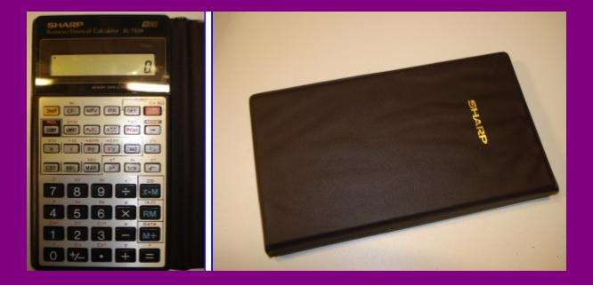 Sharp EL733A Electronic Business Financial Calculator Exam Study * No Res Value Auction *