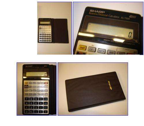 Sharp EL733A Business Financial apple Calculator Exam Study  Working No Battery  * No Res Value Auction *
