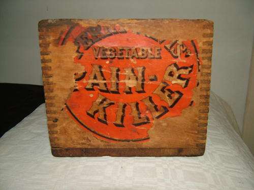 Super rare find!!! Perry Davis' Vegetable Pain Killer advertising box