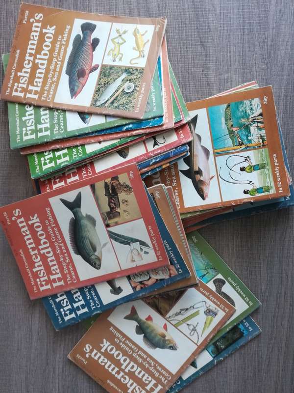 Fisherman`s Handbook.  Step by step guide to coarse, sea and game fishing. Vintage x 36 issues