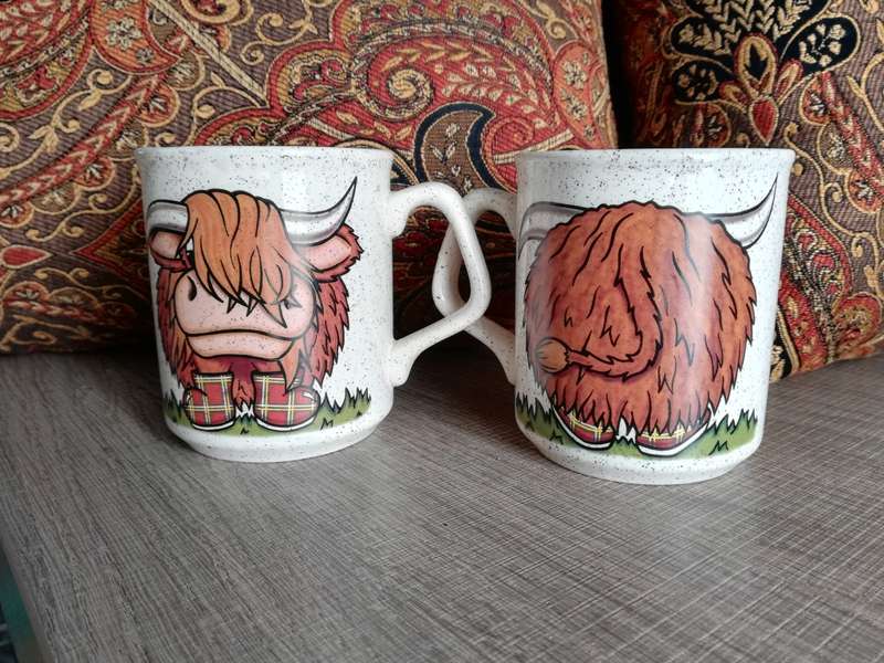 Scottish coffee mugs x 2