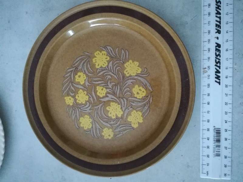 Collection of decorative plates, one Limoges and one Johnson Bros.  Pretty.