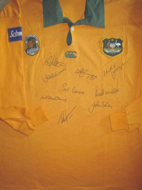Australia Rugby Jersey 1992 - Signed