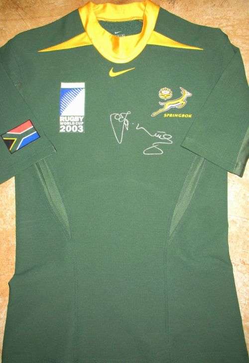 Springbok Rugby Jersey RWC 2003 - Signed
