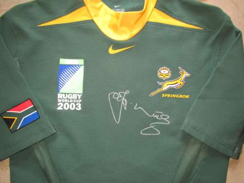 Springbok Rugby Jersey RWC 2003 - Signed