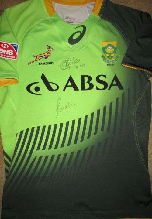 Springbok 7's Rugby Jersey 2015 - Signed