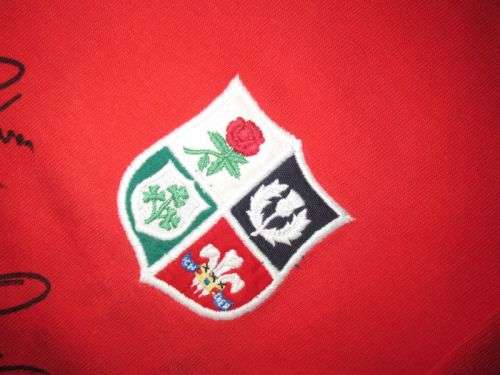 British Lions Rugby Jersey - Signed by Captains