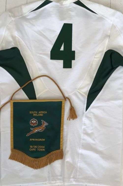 Springbok Rugby Jersey and Pendant 2004 - Quinton Davids