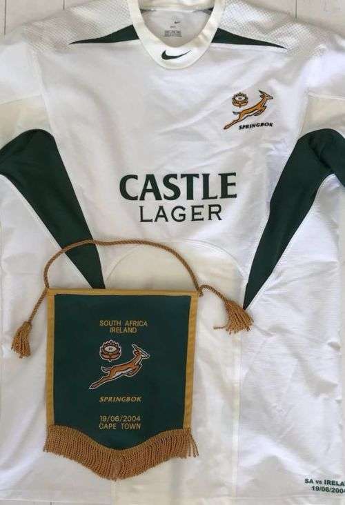 Springbok Rugby Jersey and Pendant 2004 - Quinton Davids