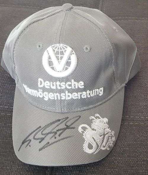 2010 Michael Schumacher DVAG Sponsor Cap - Signed