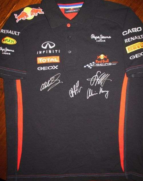 2012 Red Bull F1 Pit Crew Shirt - Signed