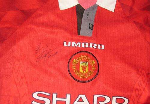 Eric Cantona Signed Man.United Shirt