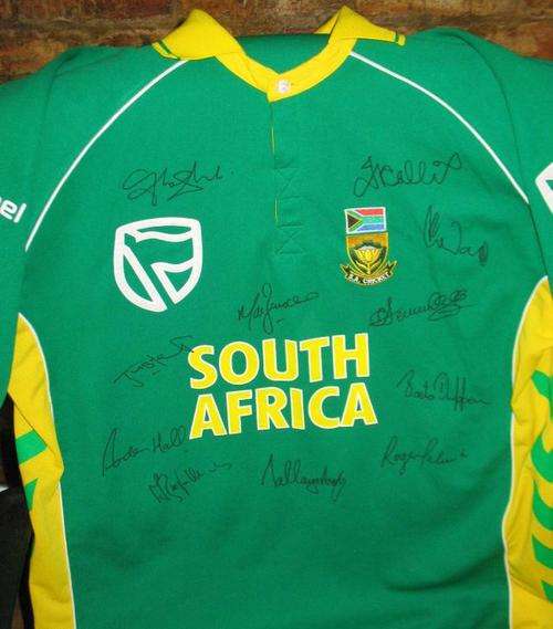 Proteas Cricket Squad Signed "438 Greatest ODI Ever" Shirt 2006