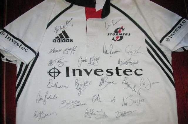 Stormers Super 12 jersey Signed by Squad 2004