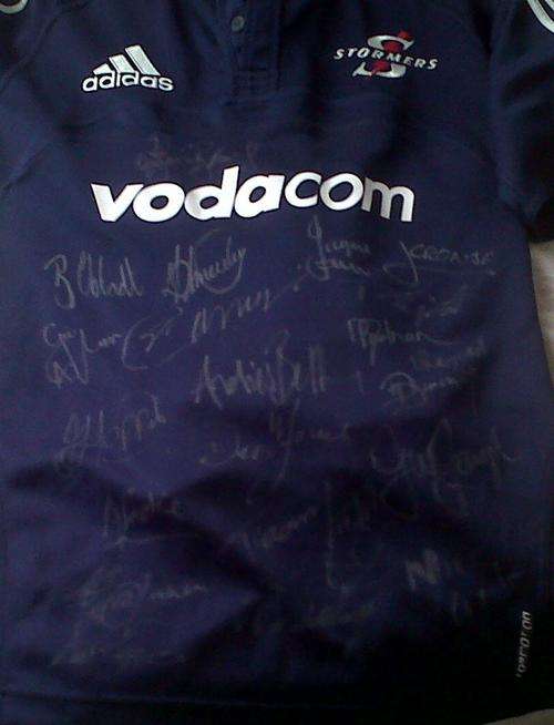 Stormers Rugby Jersey 2010 - Signed Match Worn