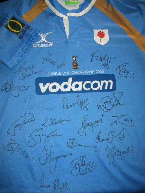 Blue Bulls Currie Cup Jersey Signed 2009