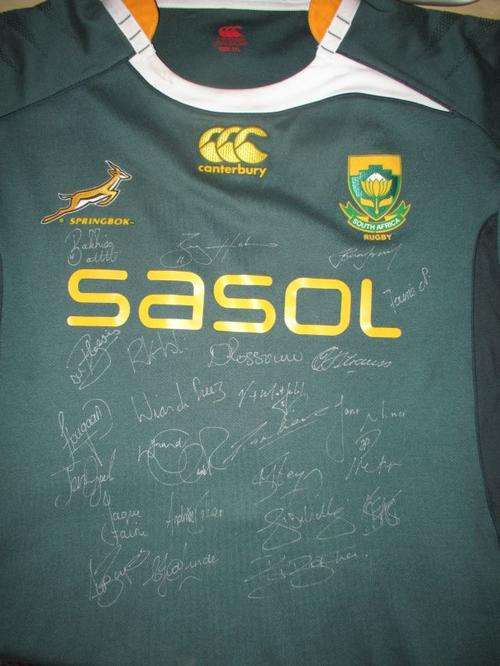 Springbok Rugby Jersey 2009 - Signed