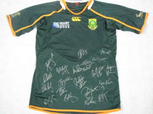 Springbok Rugby Jersey Signed