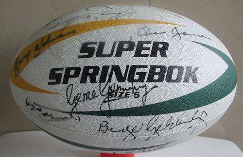 Super Springbok Rugby Ball - Signed by 1981 Springboks