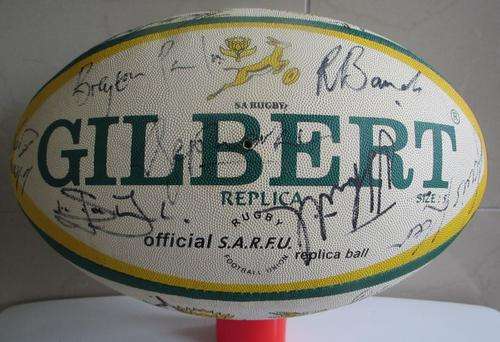 Gilbert Rugby Ball - Signed by 2003 Springboks