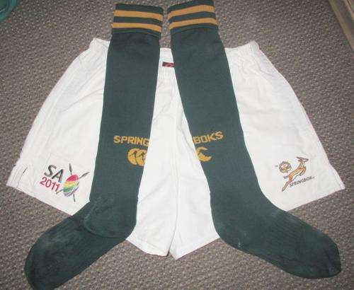 Springbok Rugby Shorts & Socks - Bakkies Botha -2011