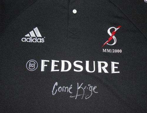 Stormers Super 12 Rugby Jersey Signed 2000