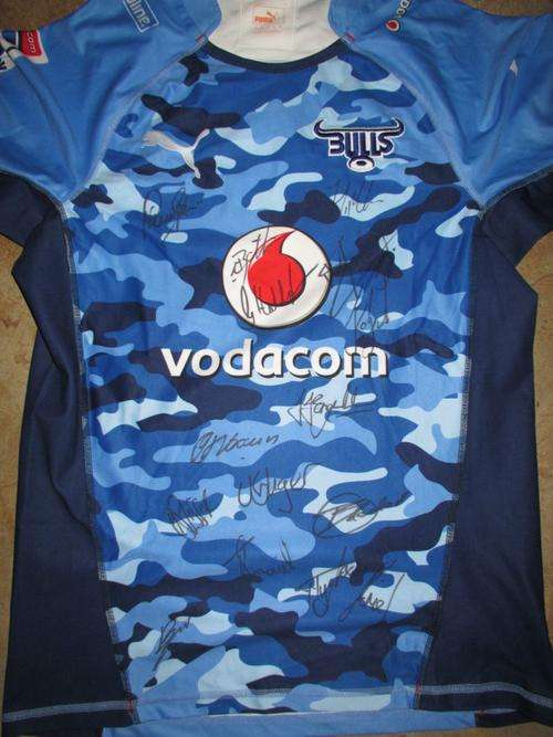 Bulls Rugby Jersey 2014 - Signed