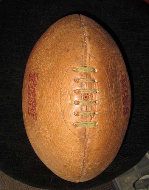 Vintage Leather Rugby Ball