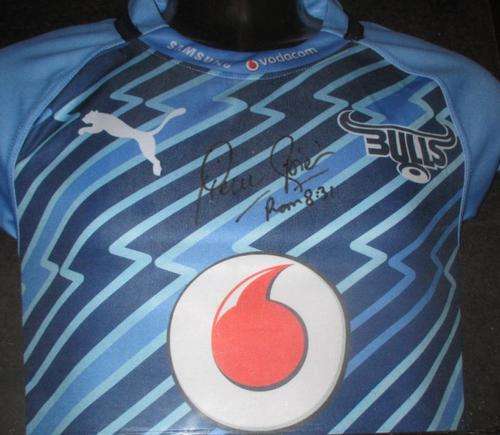 Pierre Spies Signed Bulls Jersey