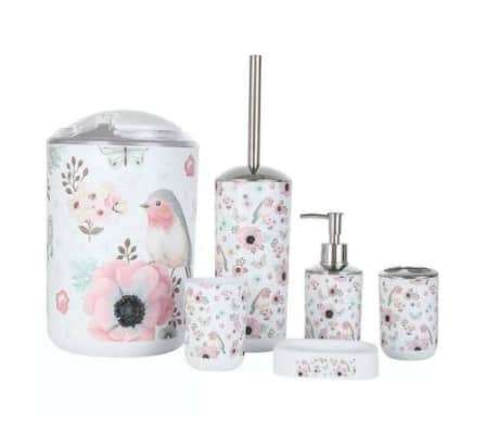 Fashion Boutique Bath Series 6 Pieces - Bird