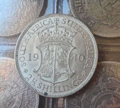 High grade 1940  SA UNION Half crown