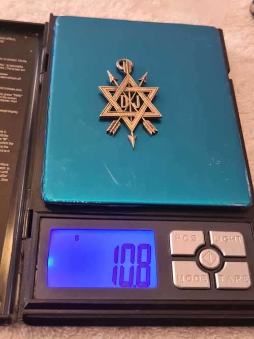Sterling silver Freemasons medallion