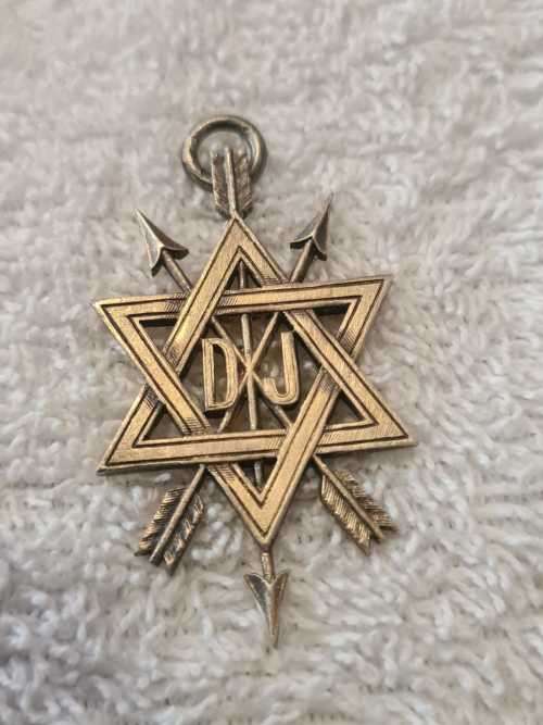 Sterling silver Freemasons medallion