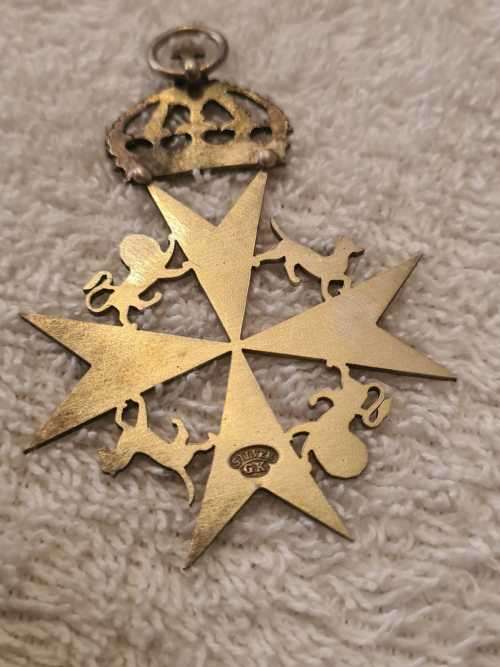 Sterling silver Freemasons medallion