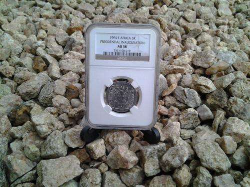 ** 1994 Presidential Inauguration R5 Coin - AU58 NGC Graded - RARE Grade !!! **