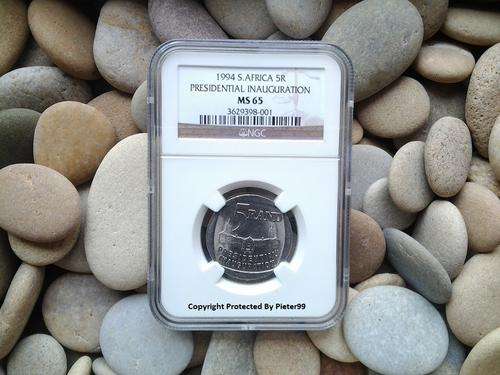 1994 Presidential Inauguration R5 Coin - MS65 NGC Graded - Building In Front - Very Rare Find !!!