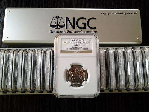 20 x 1994 Presidential Inauguration NGC Graded MS65's and NGC Container. - ALL IN SEQUENCE !!