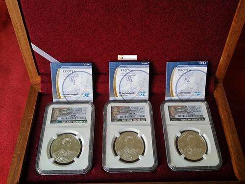 COMBO - MS67 - MS68 - MS69 - 2014 PROTEA S.AFRICA NELSON MANDELA EDUCATION-FIRST RELEASES