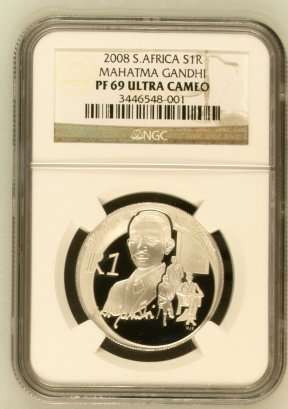 Mahatma Gandhi R1 Silver NGC PF69 - R1 Start !!