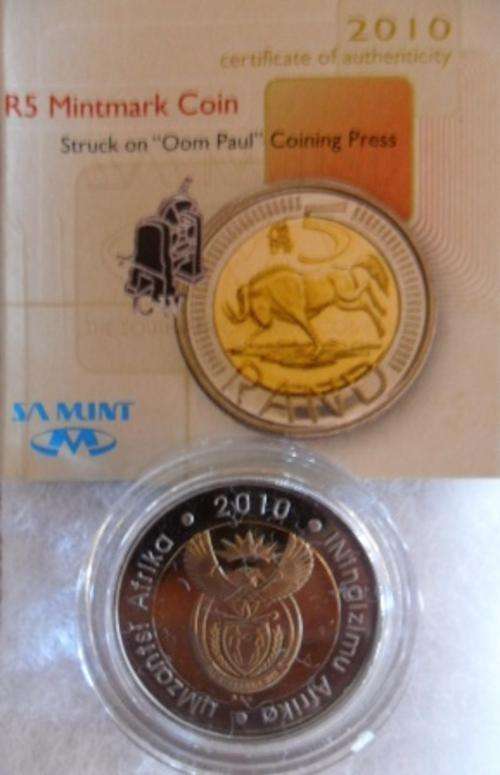 Scares 2010 Oom Paul Mint Mark R5 With Certificate. - Nothing in stock at SAMINT!!
