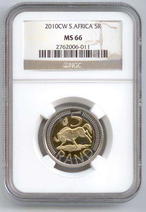 2010 NGC MS66 Coinworld (Oom Paul) 5Rand