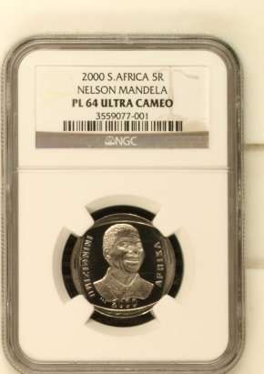 #### 2000 Mandela PL64 !!!! - Very RARE Grade!!! ##### - Invest now!!!