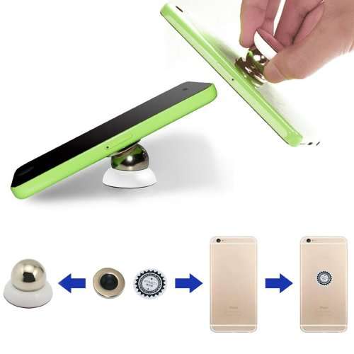 Magnetic Car Mount Kit Ball Holder For Smart Phones GPS and so on 360 Degrees Rotating (Black Color)