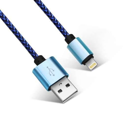 Lightning Cable, Sync Data & Cable Charging Cord Nylon Braided for iPhone 7/7plus/6/6plus/6s/6splus