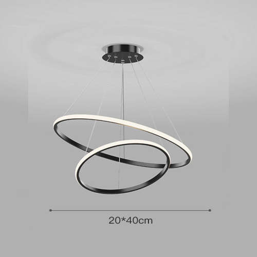 Modern Pendant Lamp Led Circle Ceiling Light - 2 Rings (20+40cm)