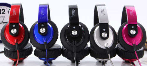 in-line Mic Stereo Headphones - HM1901 - Red