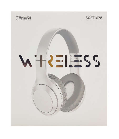 Bluetooth 5.0 Wireless Headphones - BT1628 - White