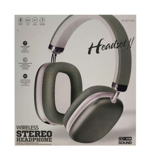 Bluetooth 5.1 Wireless Headphones - BT1632 - Green