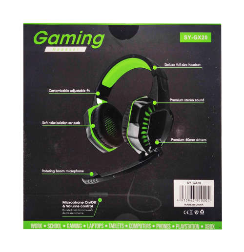 Gaming Headset - GX20 - Green